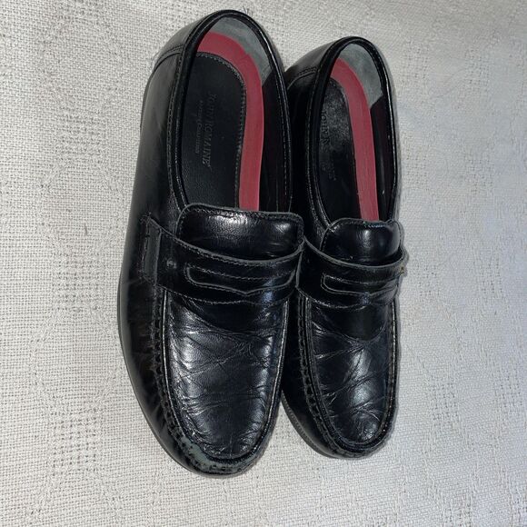 John Romaine Men’s Dress Loafers Size 8.5 M Black Leather Business Formal City main image 9